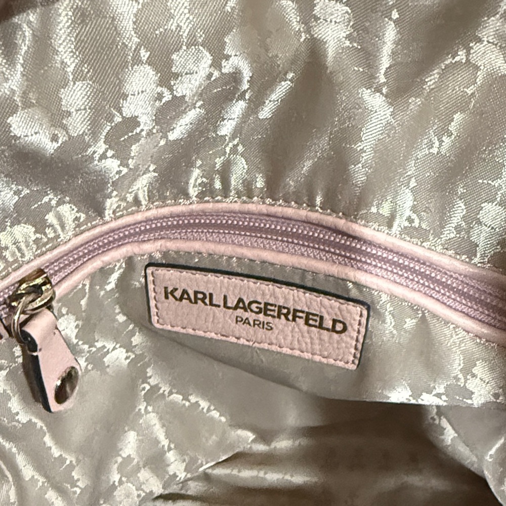 Karl Lagerfeld Quilted Paris
Backpack in Pink/Bisque - Picture 7 of 7